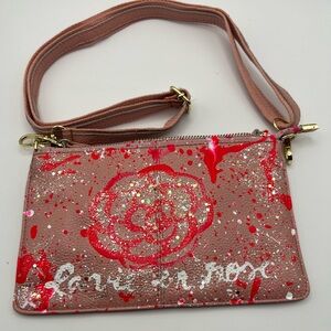 Pink Handpainted Anca Handbag